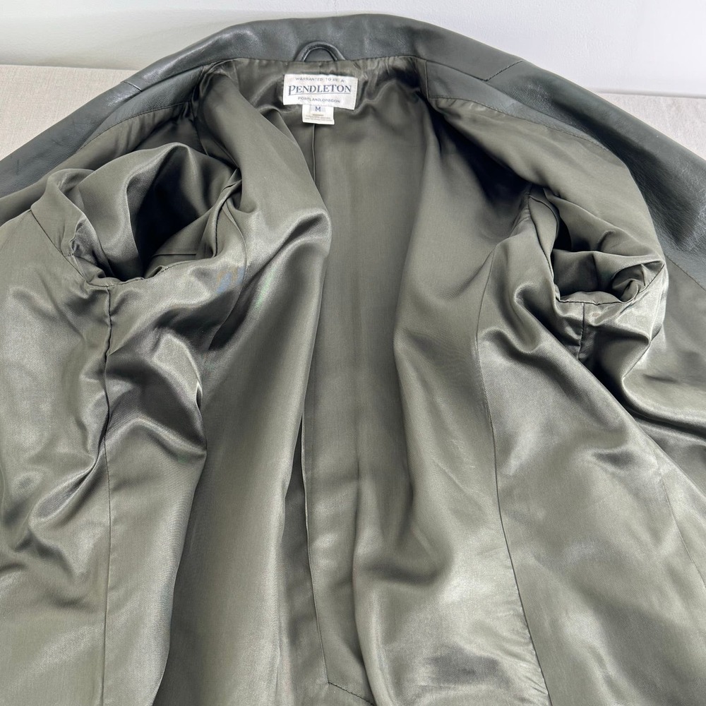 Pendleton leather button‎ front jacket - image 8